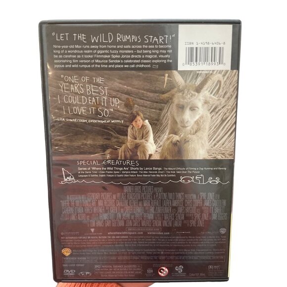 Where the Wild Things Are DVD Movie Spike Jonze - Picture 2 of 2